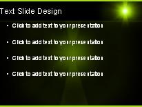 Lightray Green PowerPoint Template text slide design